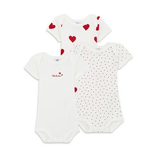 PETIT BATEAU  Body, maniche corte, 3-pack 