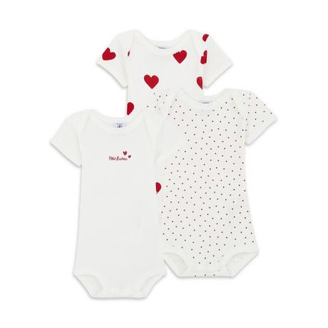 PETIT BATEAU  Body, maniche corte, 3-pack 