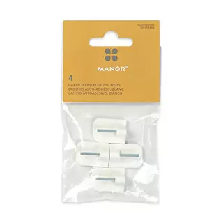Manor Carrier autoadesivo, 4 pezzi Minnesota Bianco