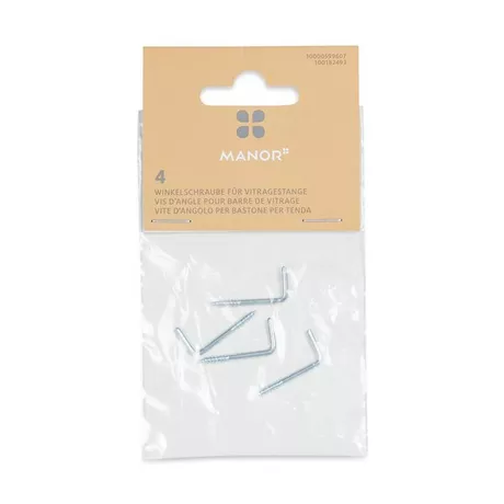 Manor Vite d'angolo, 4 pezzi Maine Color Argento