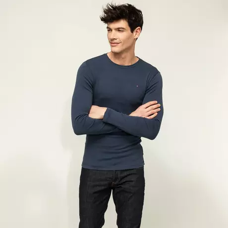 TOMMY JEANS T-shirt, Modern Fit, manica lunga  