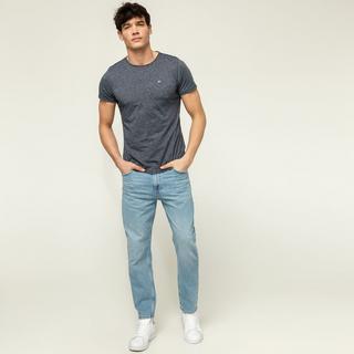 TOMMY JEANS TJM Slim Jaspe C Neck T-Shirt Rundhals Kurzarm  