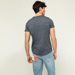 TOMMY JEANS TJM Slim Jaspe C Neck T-Shirt Col Rond Manches Courtes  