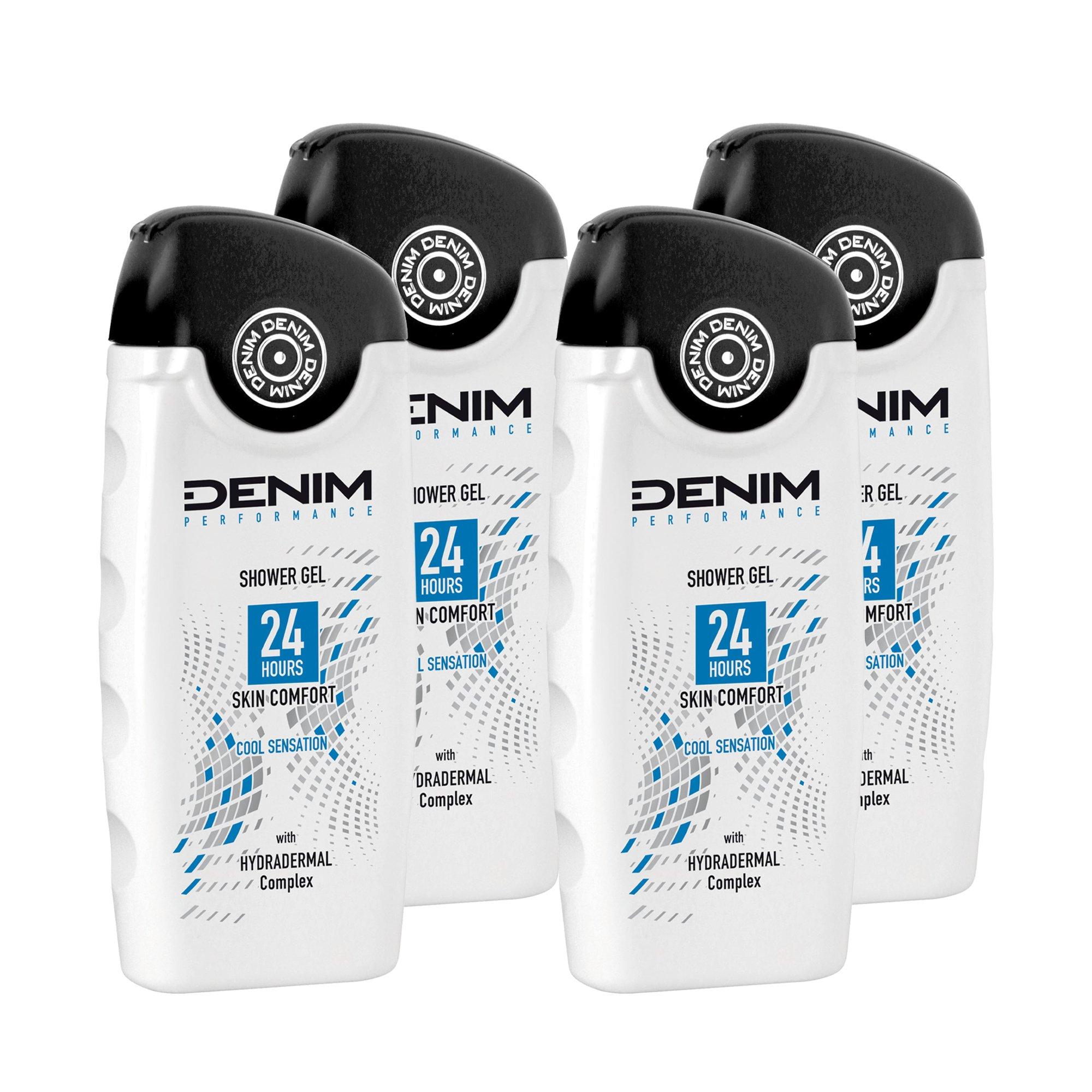 Image of Denim Performance Cool Sensation, Duschgel, 4 Stück - 4X250ML