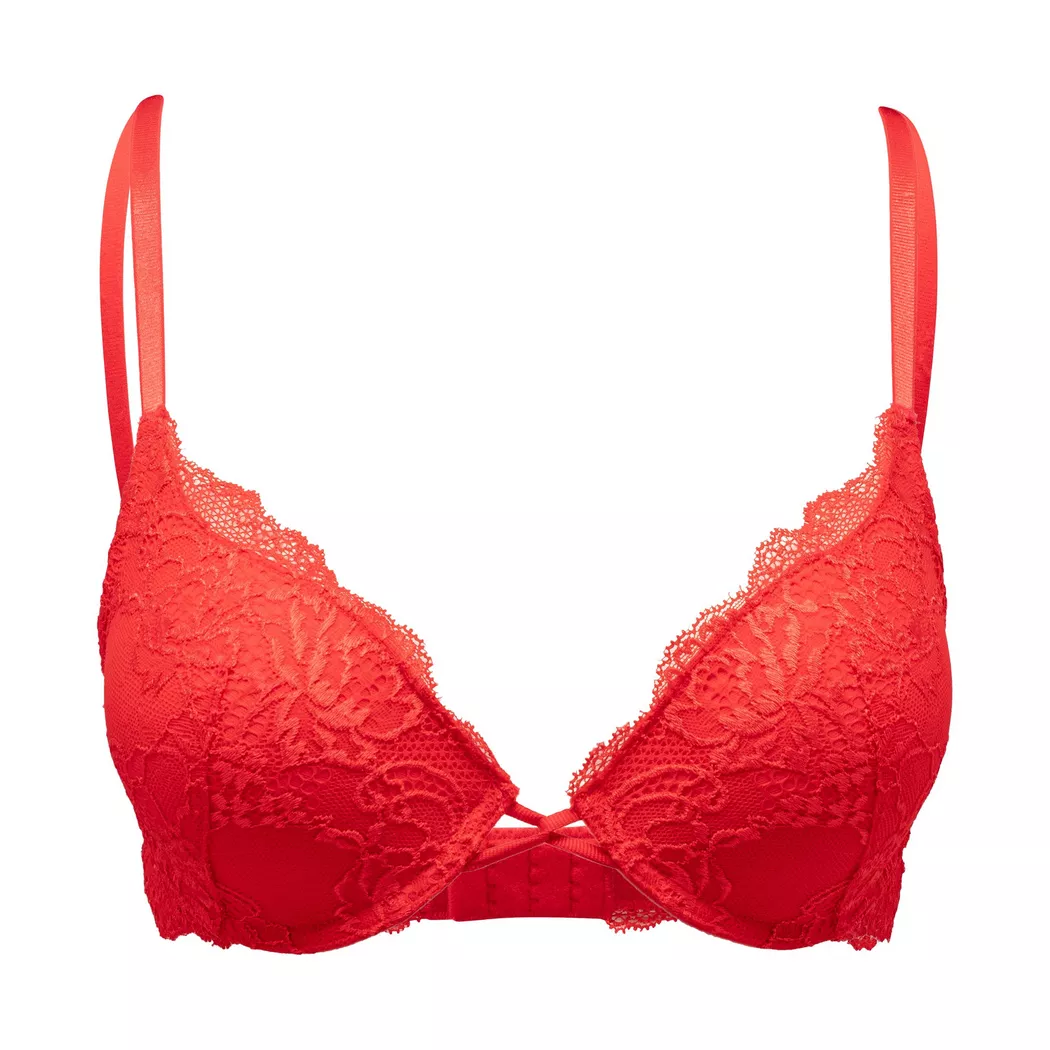 Manor Woman - BH mit Push up Effekt, für Damen, Rot, Größe 75A 2