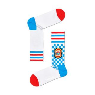 Happy Socks Roar Thin Crew Calze, multi-pack 