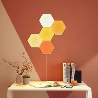 nanoleaf Hexagon Starter Kit (5 Panels) App-gesteuerte LED-Lampe Multicolor