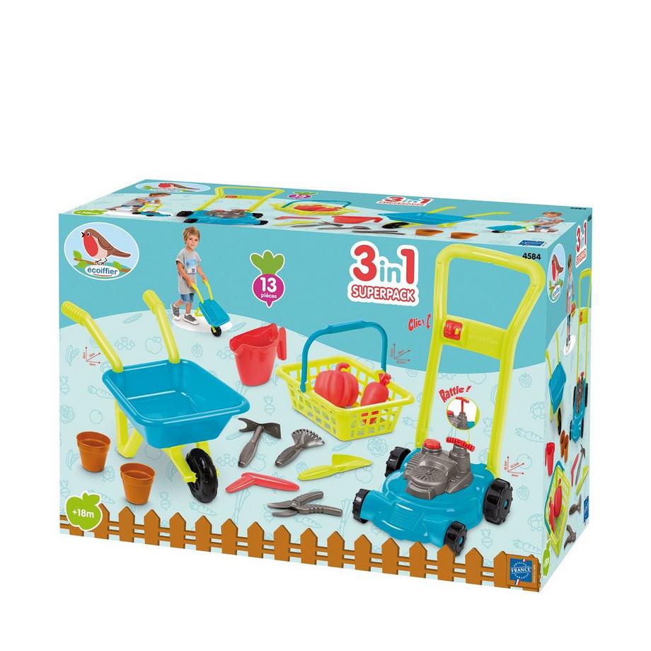 ecoiffier  Super Pack Jardin 3 en 1 