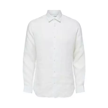 SELECTED Camicia a maniche lunghe REGREX-ANTIQUE SHIRT LS  B Bianco