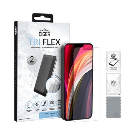 EIGER TriFlex 2-Pack (iPhone 12 Mini) Schutzglas für Smartphones 