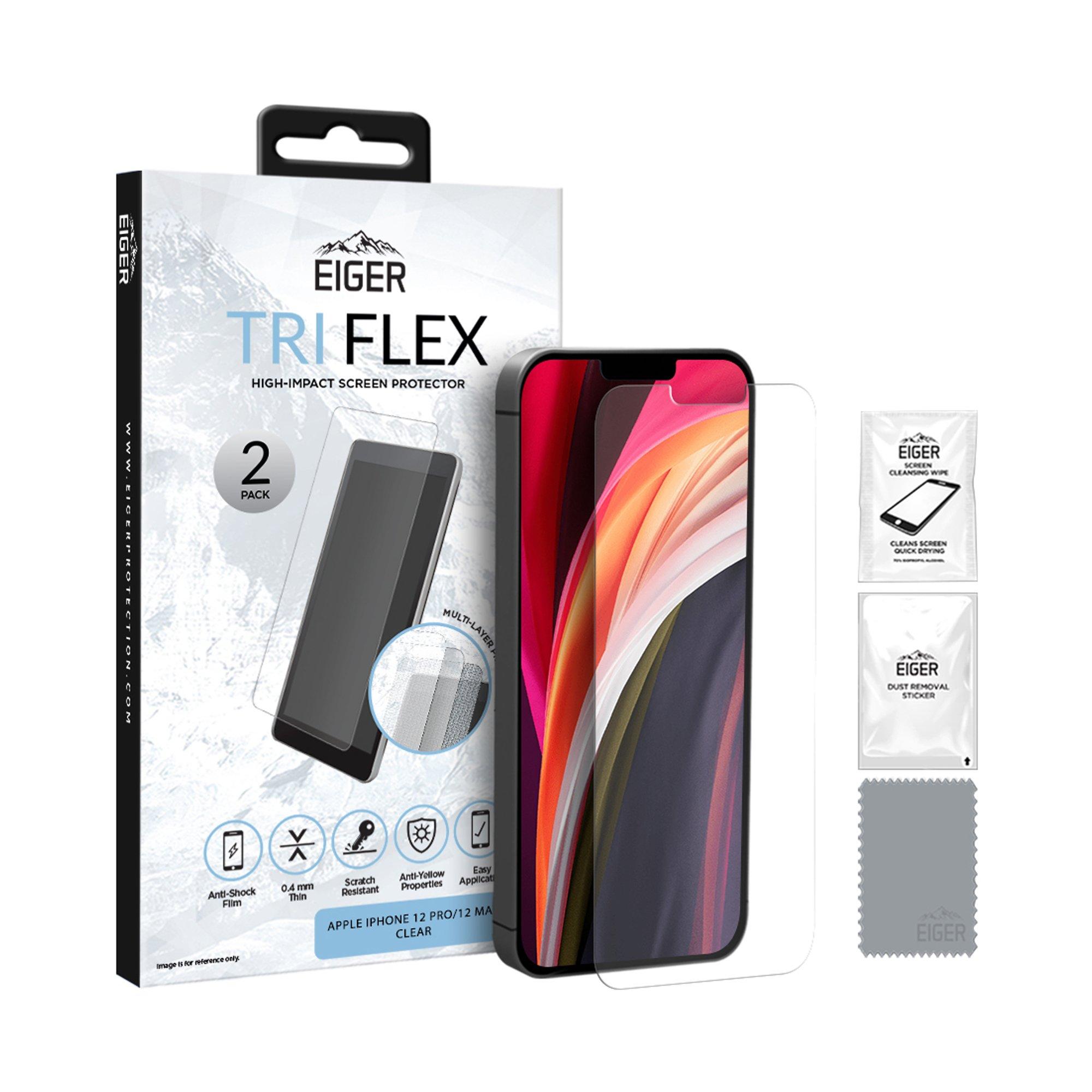 Image of Schutzglas für Smartphones TriFlex 2-Pack (iPhone 12, 12 Pro)