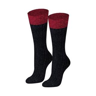 von Jungfeld Santiago Chaussettes montantes avec bordure pailletée  
