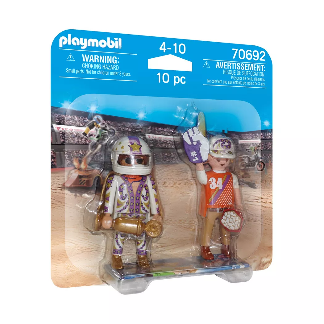 Playmobil acrobacias equipo duo pack (70692) con dos figuras stunt
