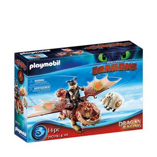 Playmobil  70729 Dragons Racing, Gambedipesce e Muscolone 