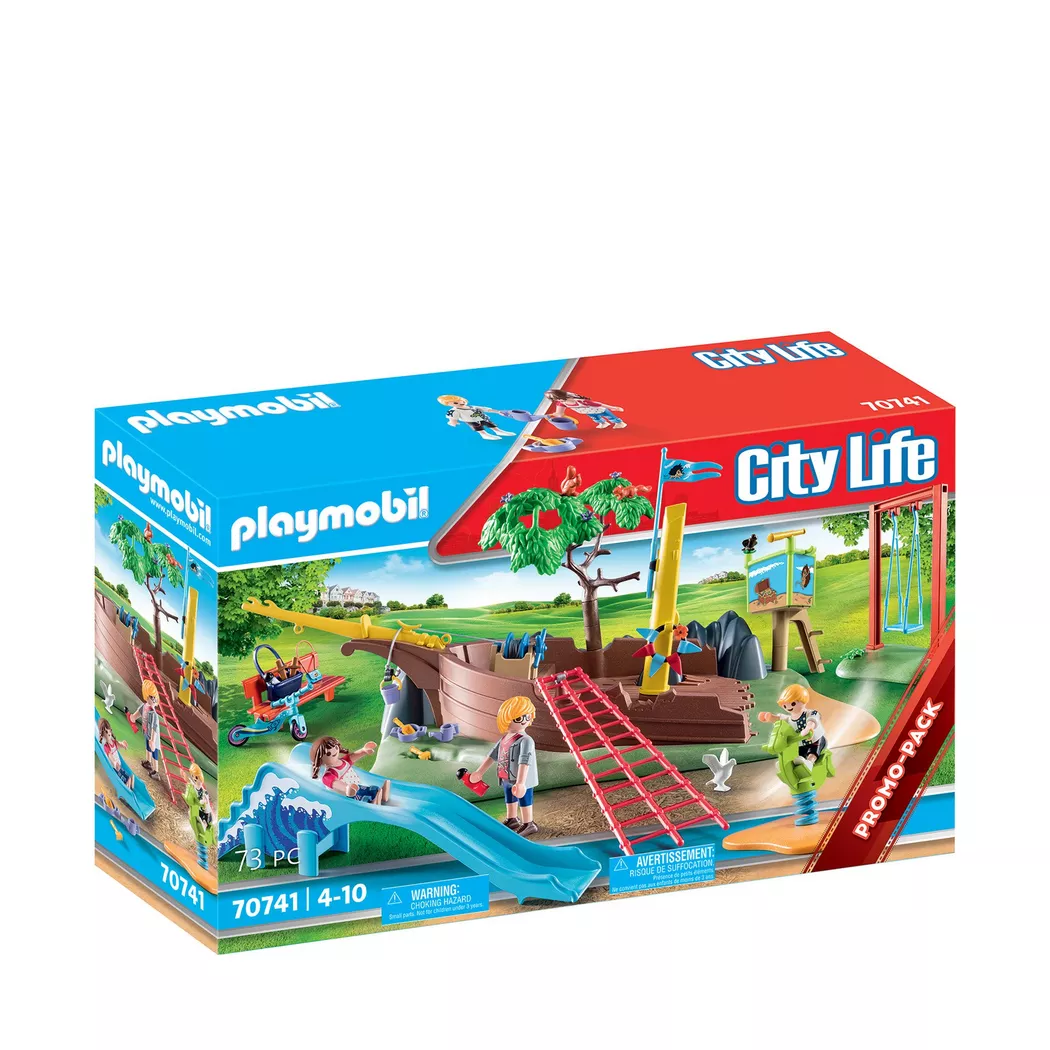 Playmobil - 70741 Abenteuerspielplatz mit Schiffswrack, Multicolor