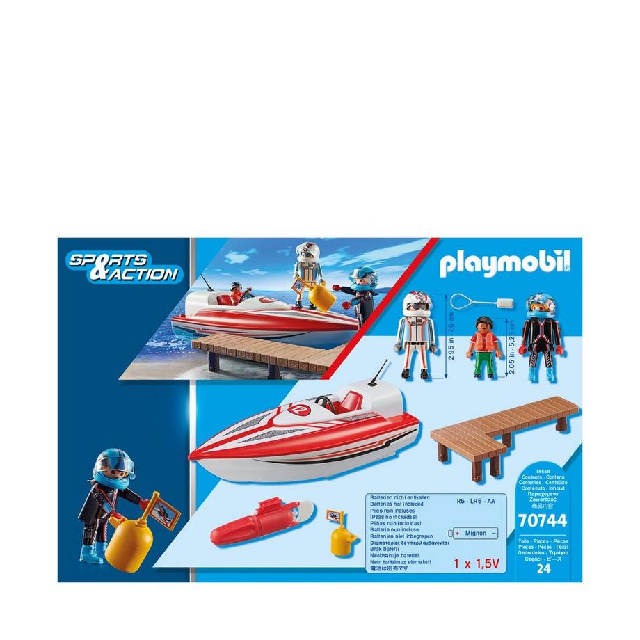 Playmobil  70744 Bateau rapide et moteur submersible 