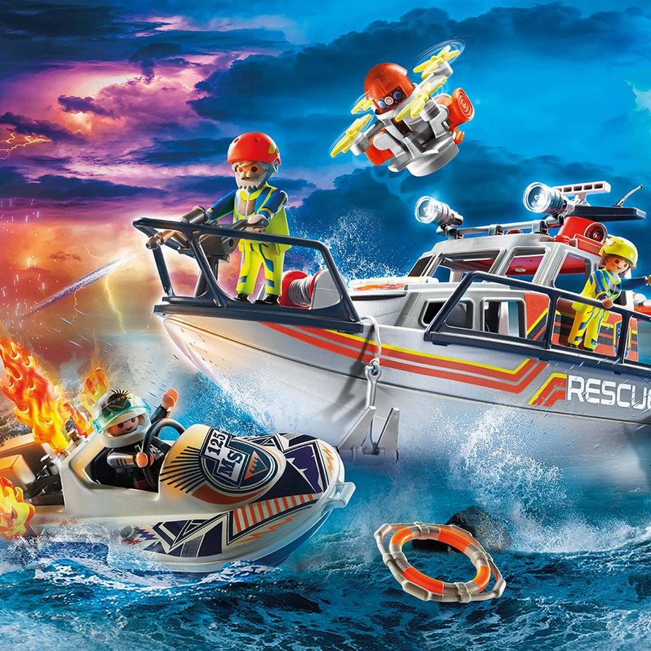 Playmobil  70140 Bateau général des sauveteurs en mer 