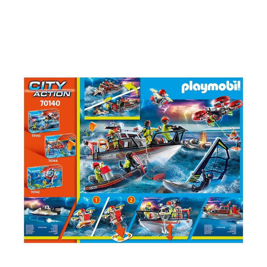 Playmobil  70140 Bateau général des sauveteurs en mer 