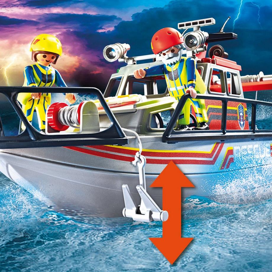 Playmobil  70140 Bateau général des sauveteurs en mer 