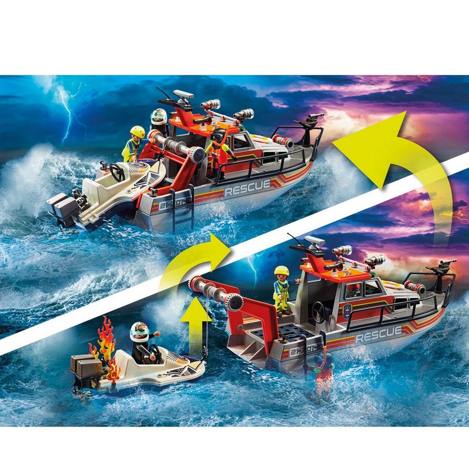 Playmobil  70140 Bateau général des sauveteurs en mer 