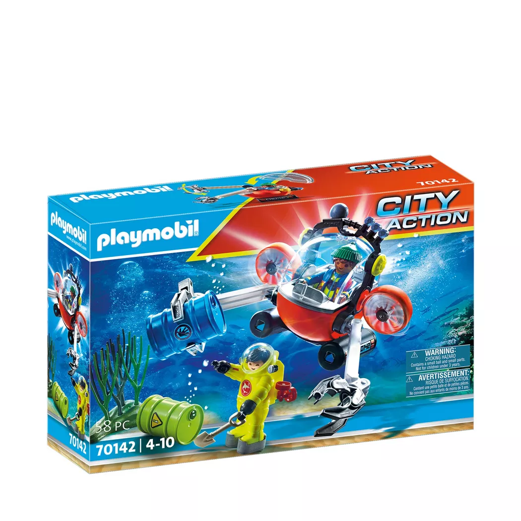 Playmobil - 70142 Seenot, Umwelteinsatz mit Tauchboot, Multicolor