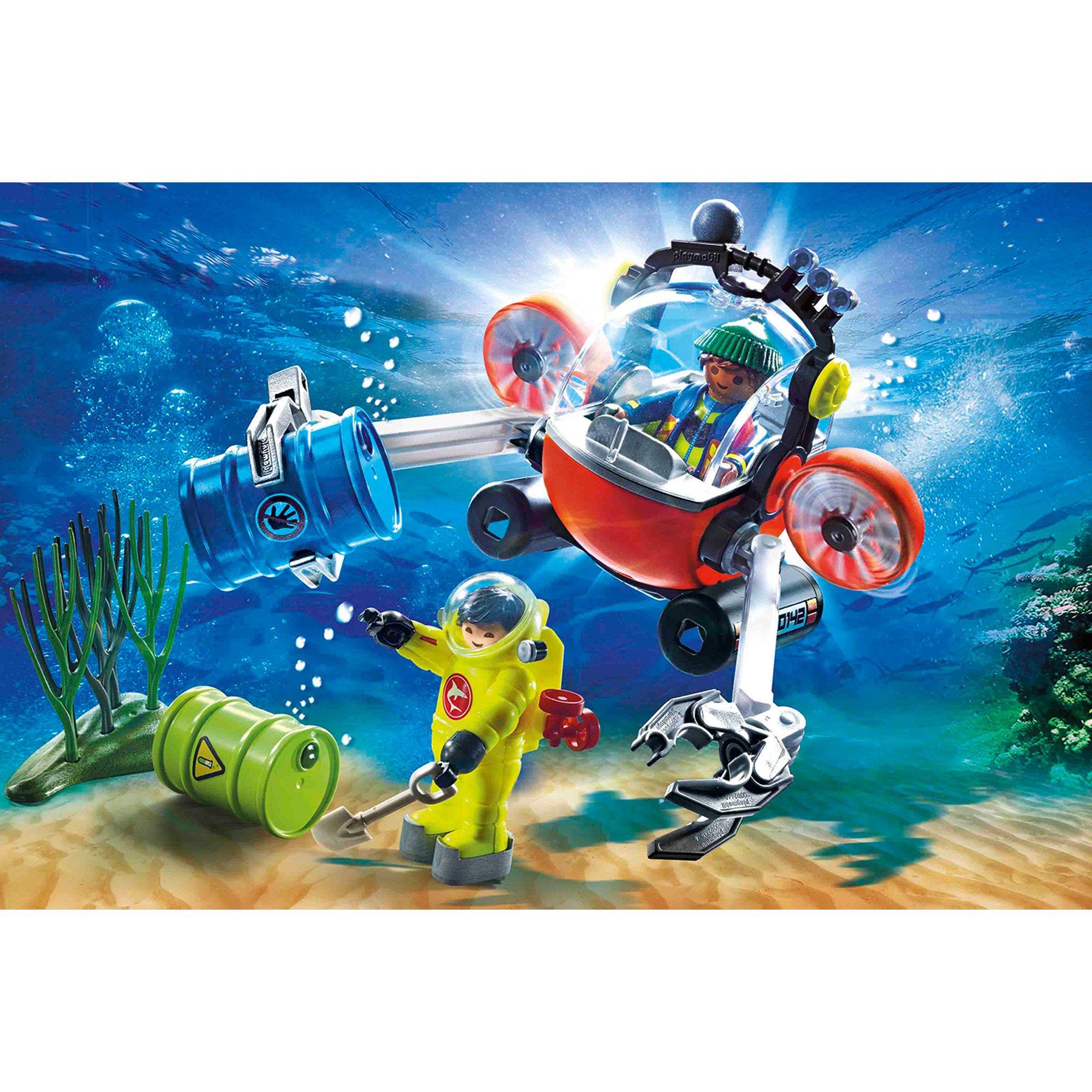 Playmobil  70142 Agents de fonds marins avec cloche de plongée 