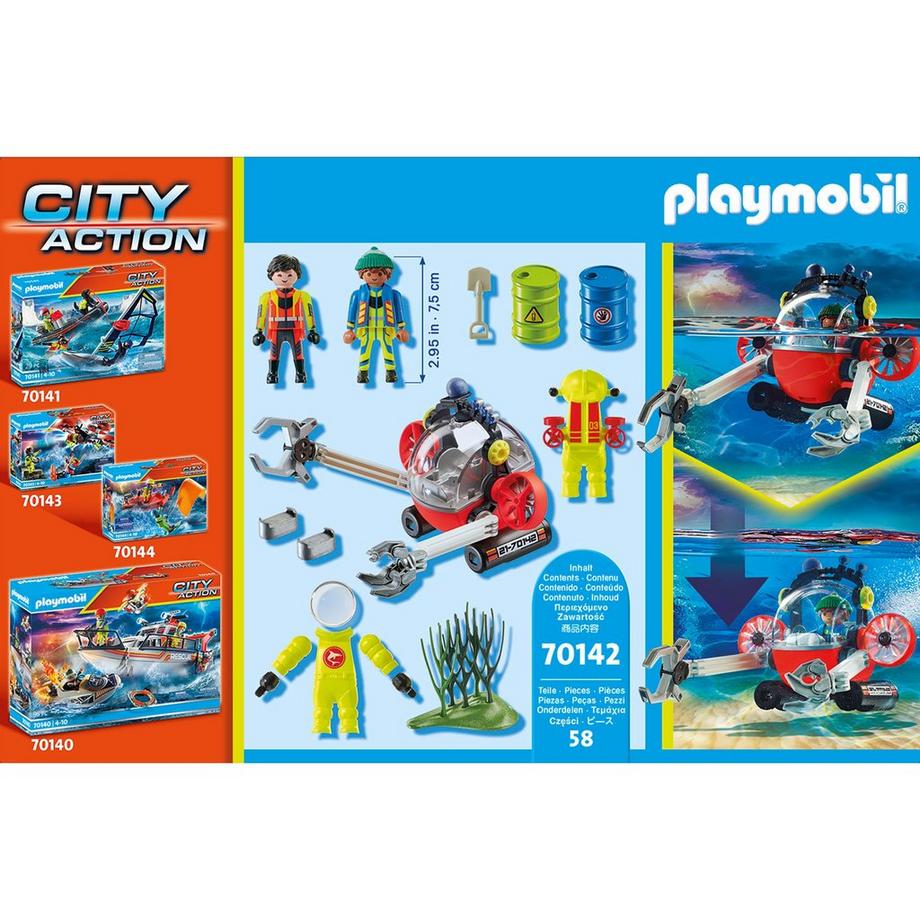 Playmobil  70142 Sommergibile e palombaro della Guardia Costiera 