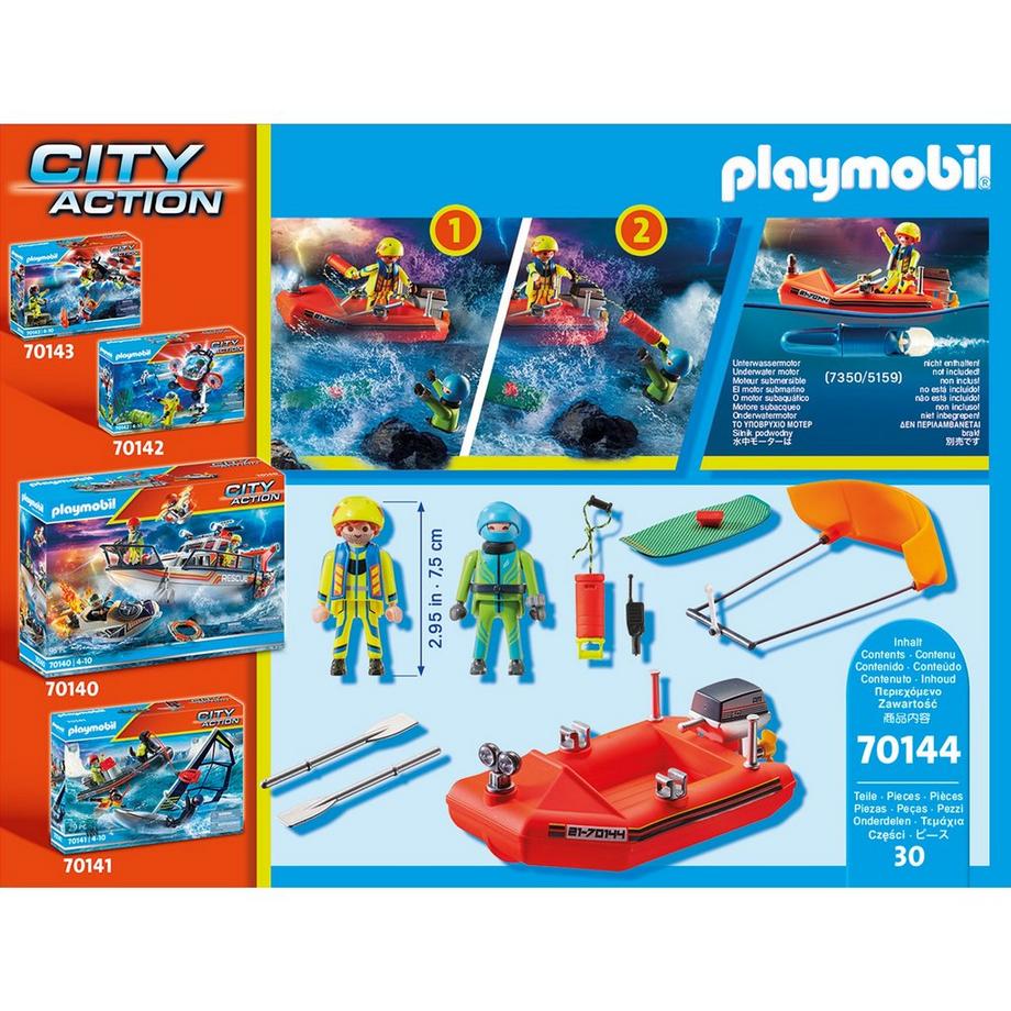 Playmobil  70144 Seenot, Kitesurfer-Rettung mit Boot 