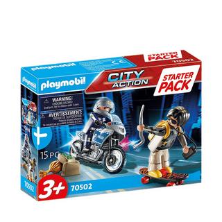 Playmobil  70502 Starter Pack Motard de police et voleur 