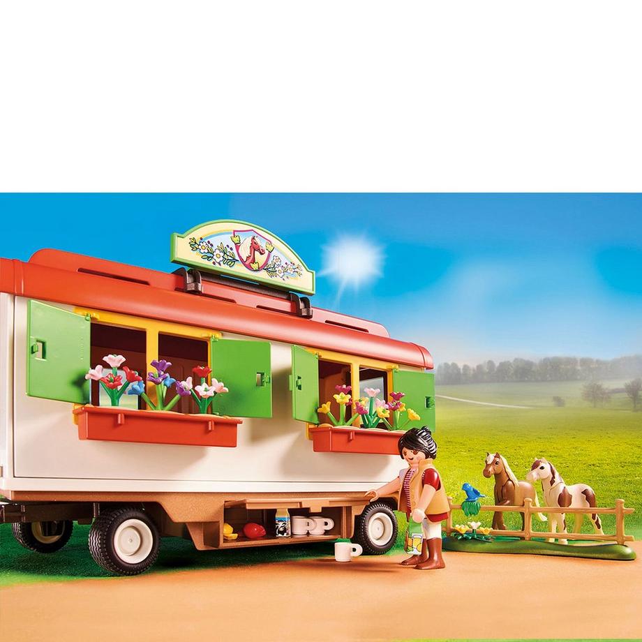 Playmobil  70510 Ranch dei Pony con roulotte 