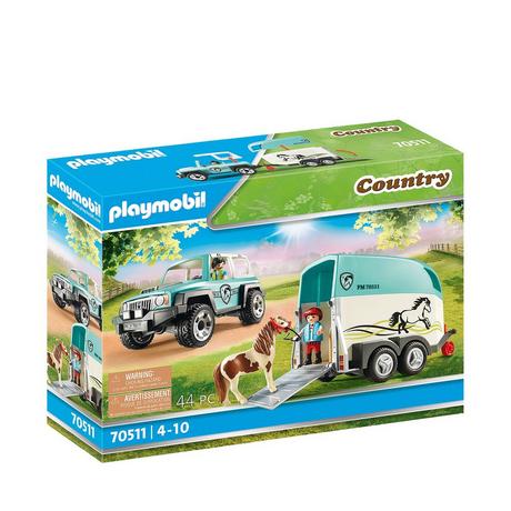 Playmobil  70511 Voiture et van pour poney 