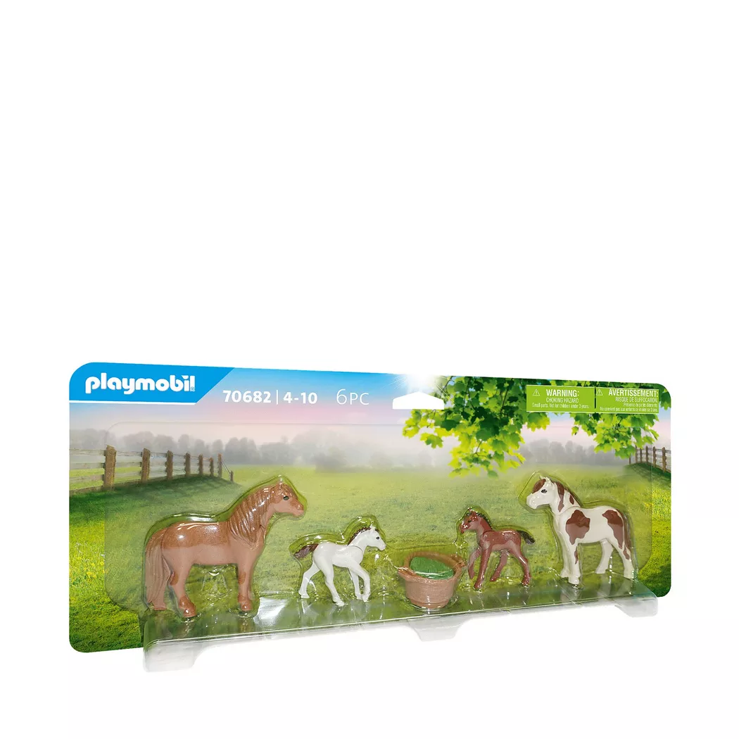 Playmobil - 70682 Ponys mit Fohlen, Multicolor