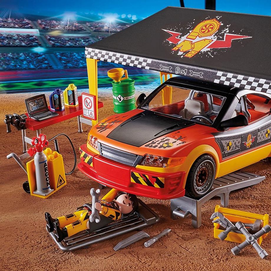 Playmobil  70552 Tente de l'atelier de cascadeurs 