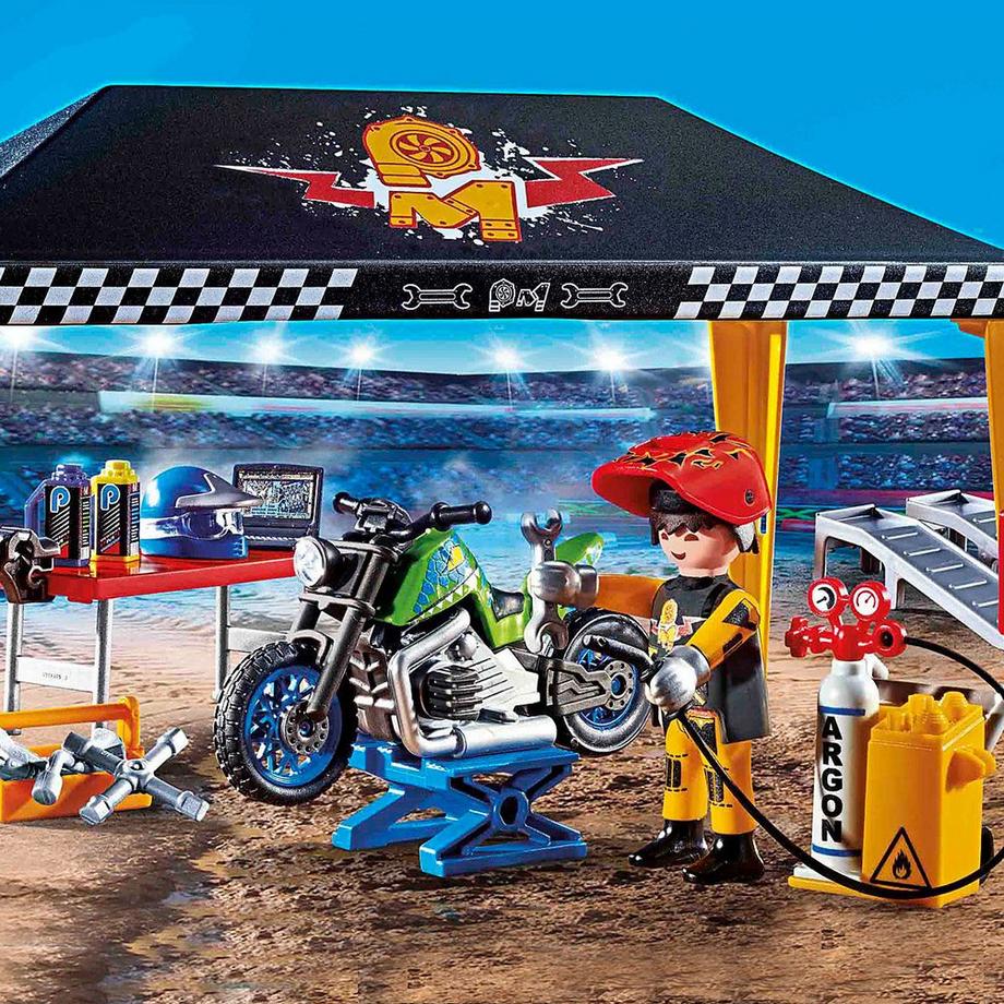 Playmobil  70552 Tente de l'atelier de cascadeurs 