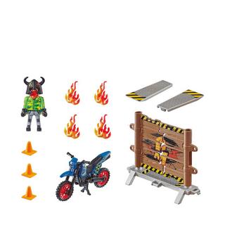 Playmobil  70553 Stuntshow Motorrad mit Feuerwand 