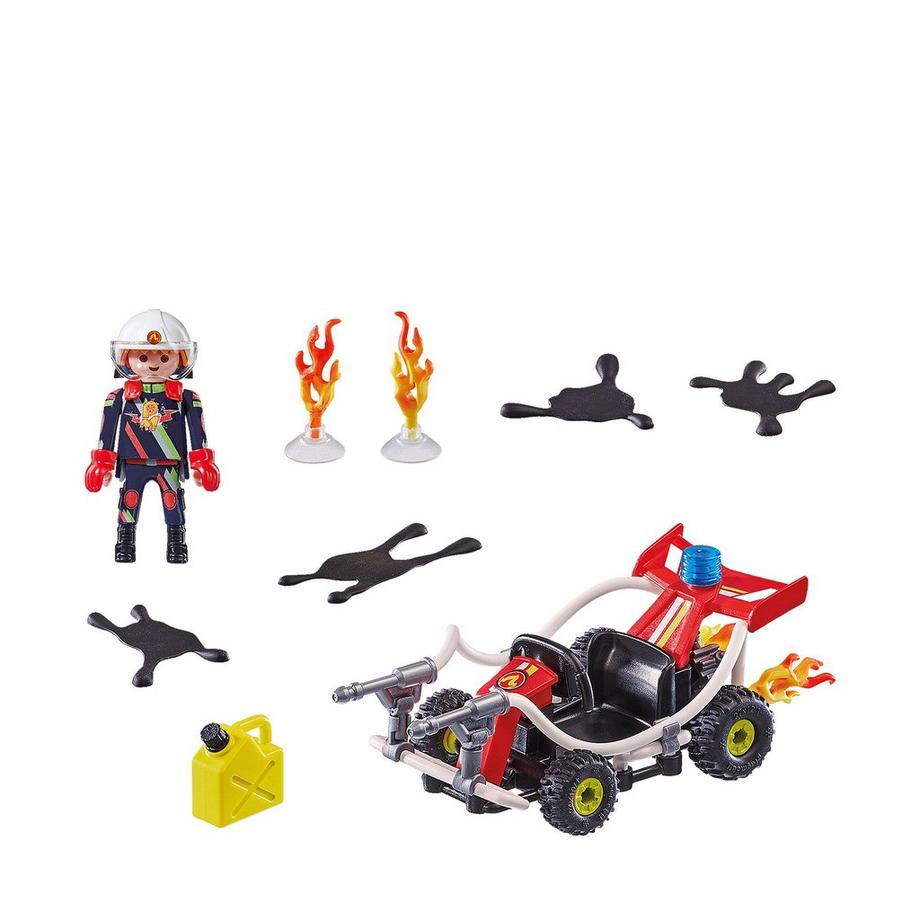 Playmobil  70554 Spectacle de cascadeurs Kart de pompiers 