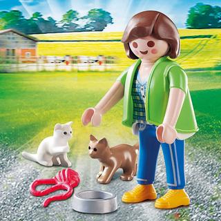 Playmobil  70562 Femme avec chatons 