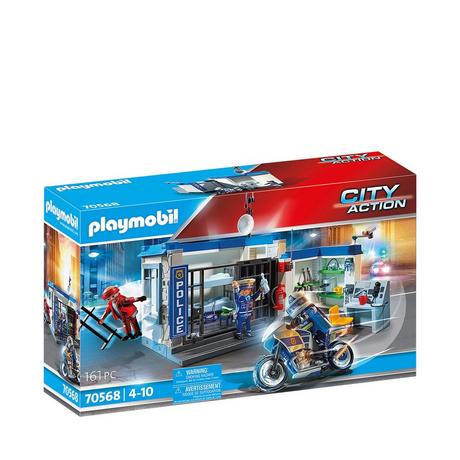 Playmobil  70568 Police Poste de police et cambrioleur 