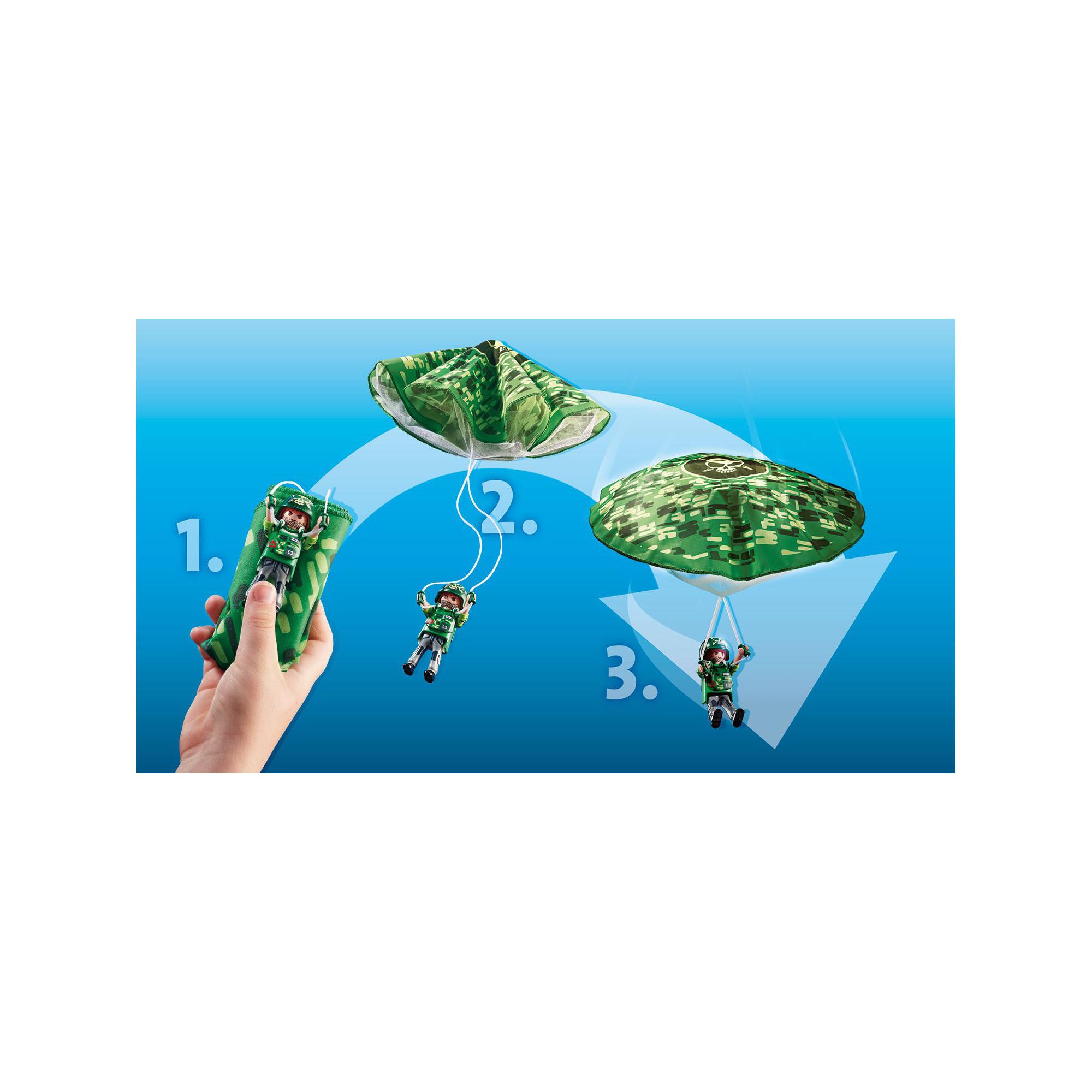 Playmobil  70569 Police Hélicoptère de police et parachutiste 