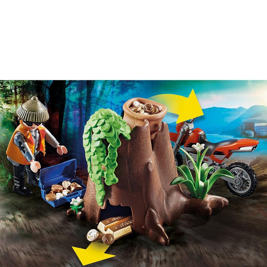 Playmobil  70570 Quad della polizia con ladro 