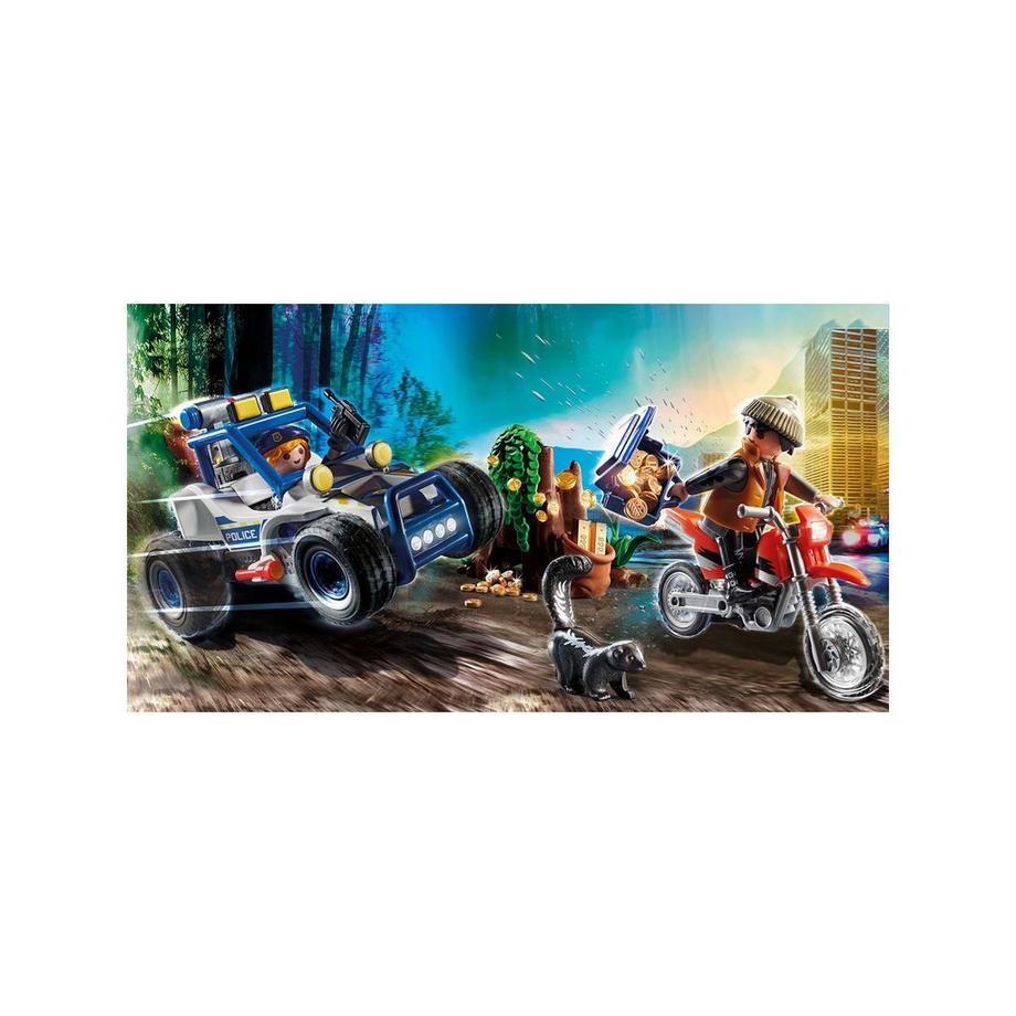Playmobil  70570 Quad della polizia con ladro 