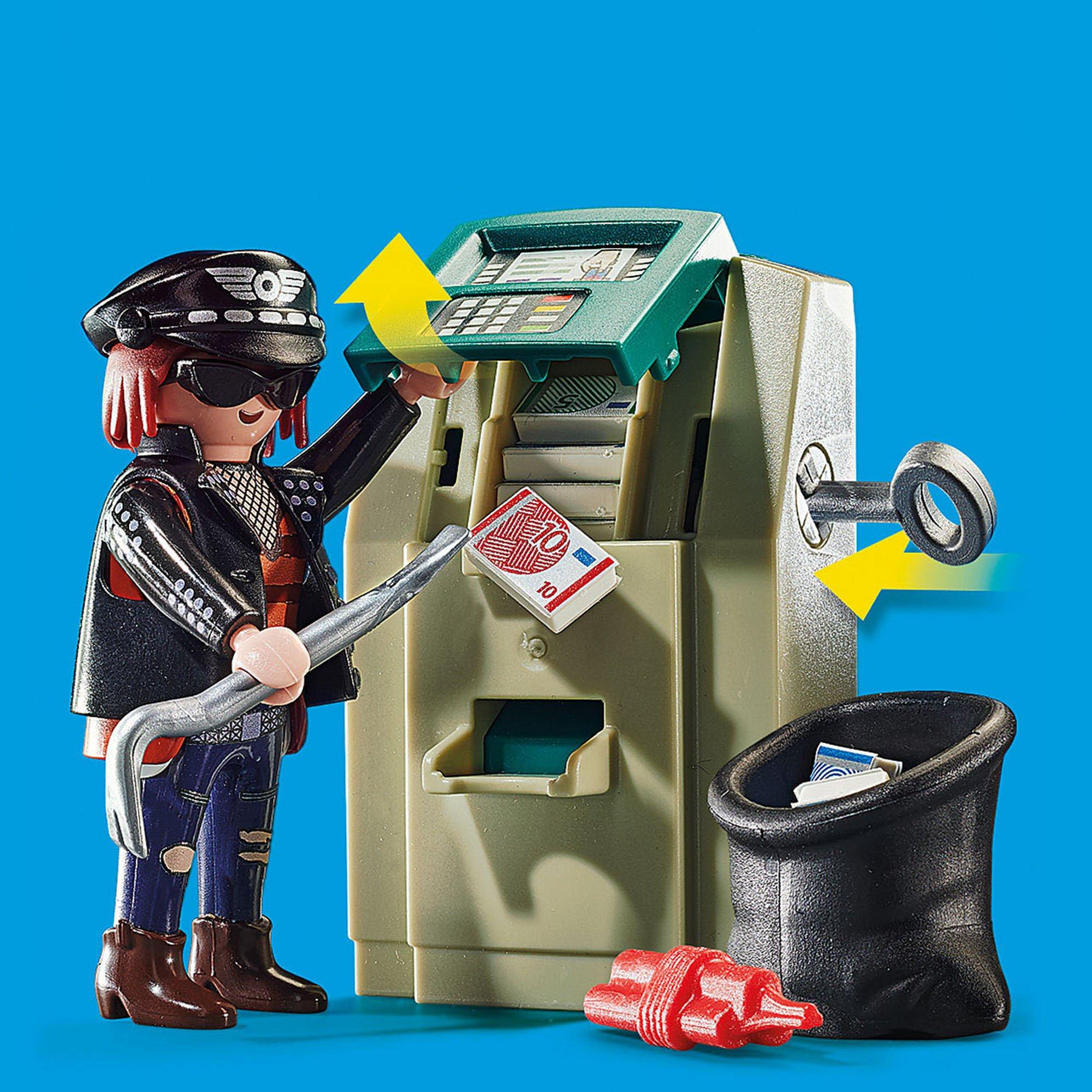 Playmobil  70572 Polizei-Motorrad, Verfolgung des Geldräubers 