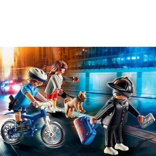 Playmobil  70573 Polizei-Fahrrad, Verfolgung des Taschendiebs 
