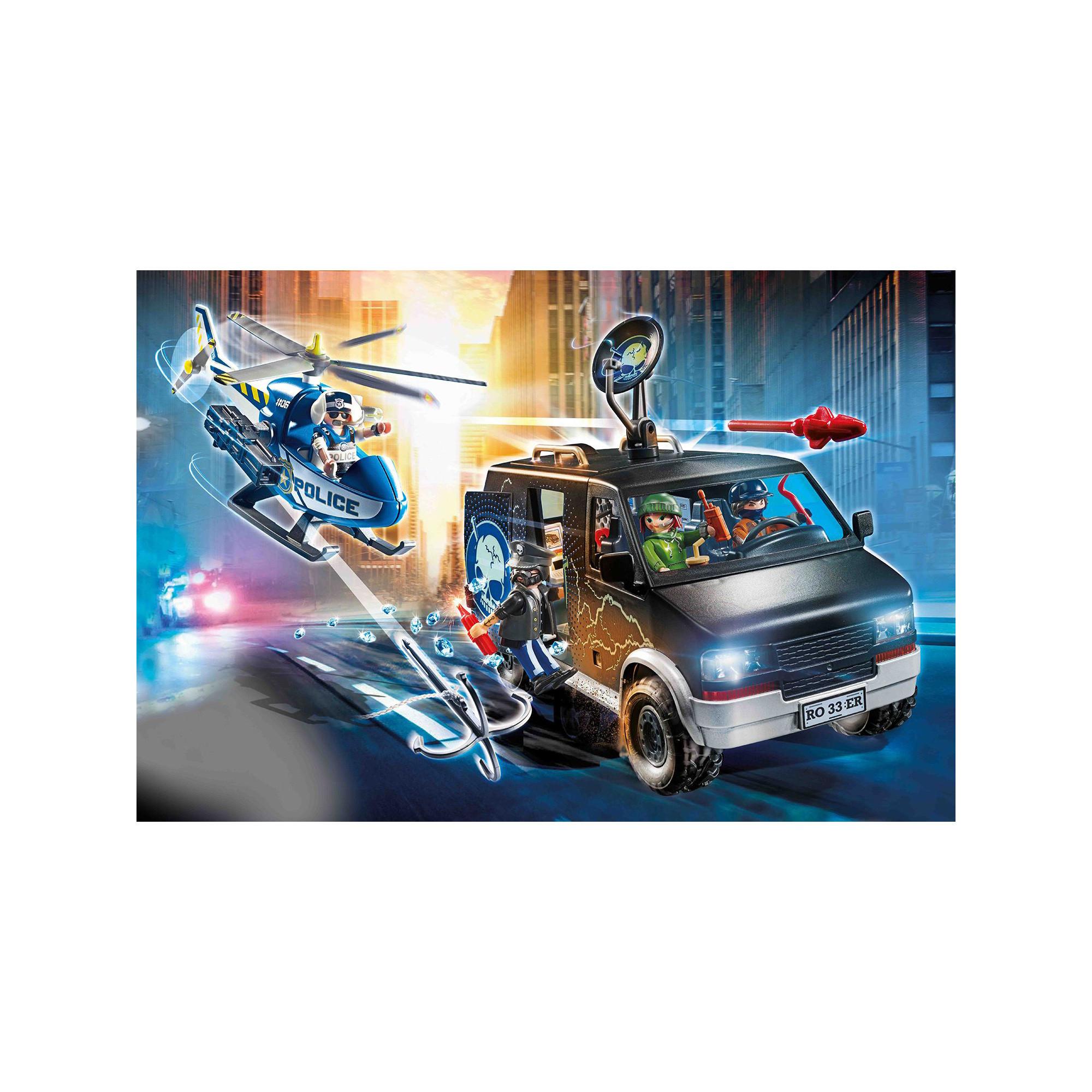 Playmobil  70575 Polizei-Helikopter, Verfolgung des Fluchtfahrzeugs 