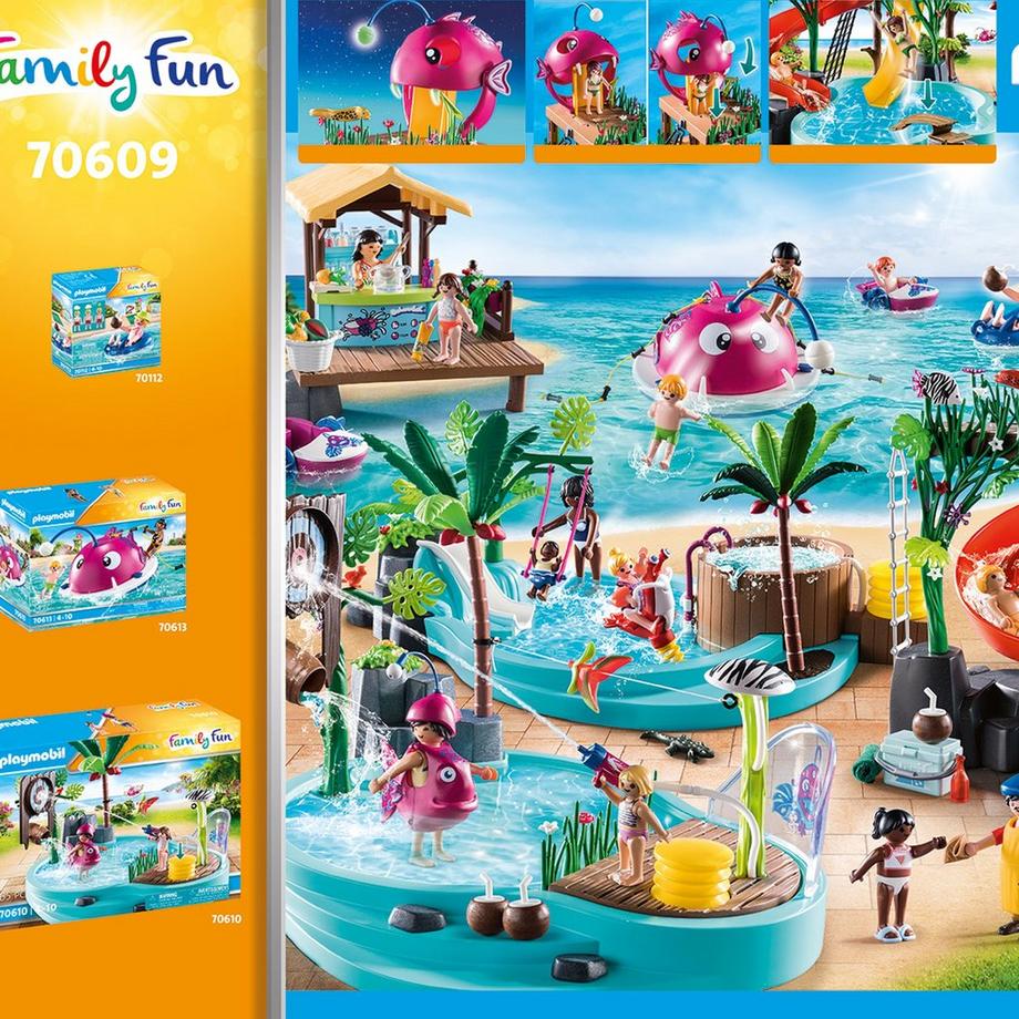 Playmobil  70609 Parco acquatico con scivoli 