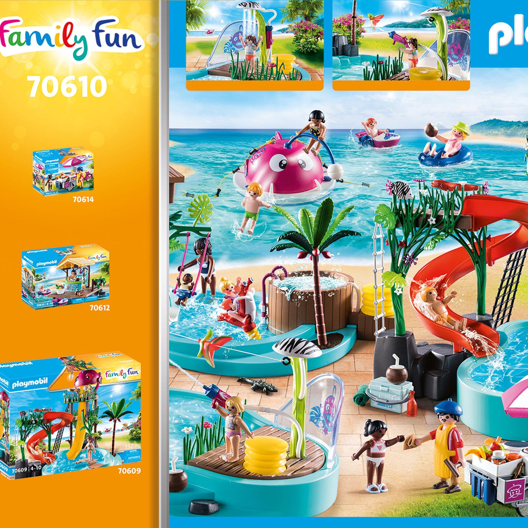 Playmobil  70610 Piscina con giochi d'acqua 