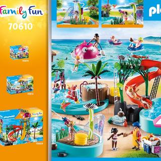 Playmobil  70610 Piscina con giochi d'acqua 