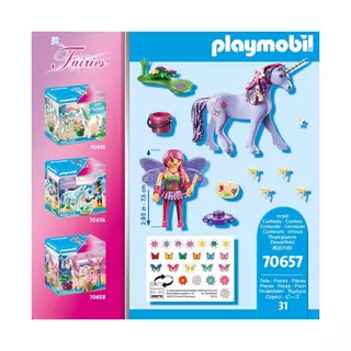Playmobil  70657 Einhorn mit Schmück-Fee Multicolor