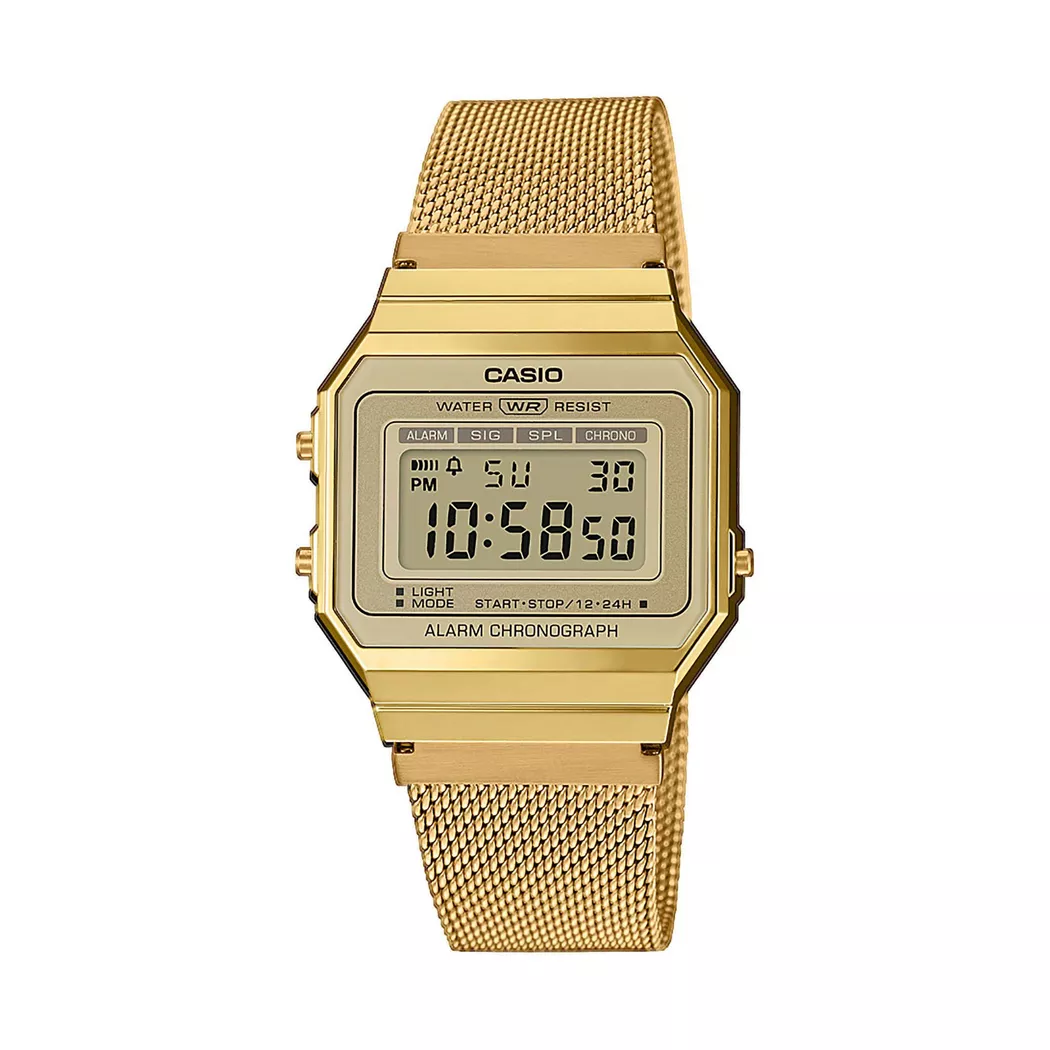 CASIO - Digitaluhr, Vintage ICONIC, 37mm, Gold