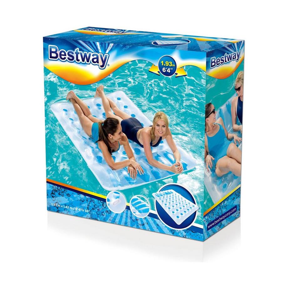 Bestway Double Beach Bed Lounge 173x133x22 Luftmatratze 